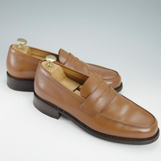 極上★パラブーツ SIZE 6【モデル定価￥77,000-★アドニス/ADONIS】ギャラクシーソール/コインローファーカーフ/茶/Paraboot★g612