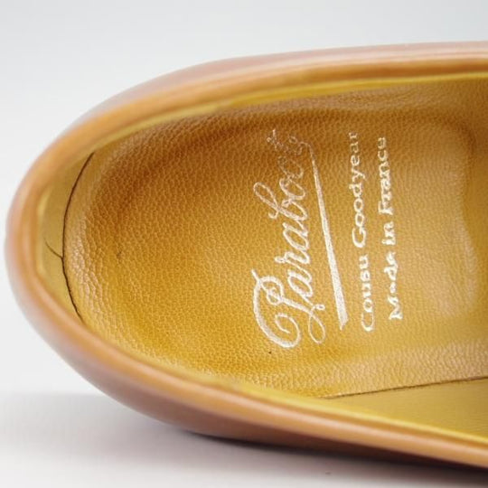 極上★パラブーツ SIZE 6【モデル定価￥77,000-★アドニス/ADONIS】ギャラクシーソール/コインローファーカーフ/茶/Paraboot★g612