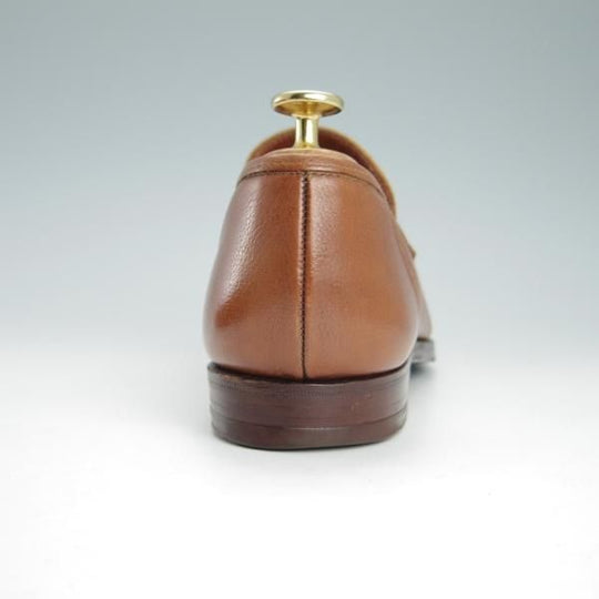 美品★クロケット&ジョーンズ 6.5E【モデル定価￥74,800-★ビームスF別注/CAMDEN】366ラスト/コインローファー/茶/Crockett&Jones★g614