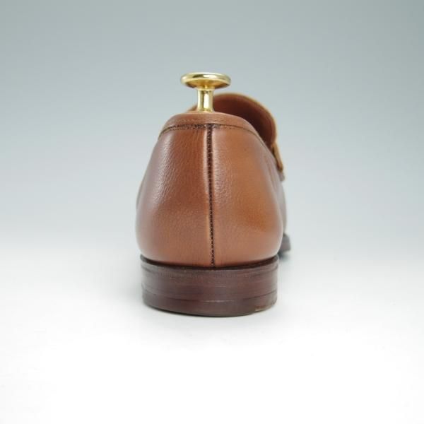 美品★クロケット&ジョーンズ 6.5E【モデル定価￥74,800-★ビームスF別注/CAMDEN】366ラスト/コインローファー/茶/Crockett&Jones★g614