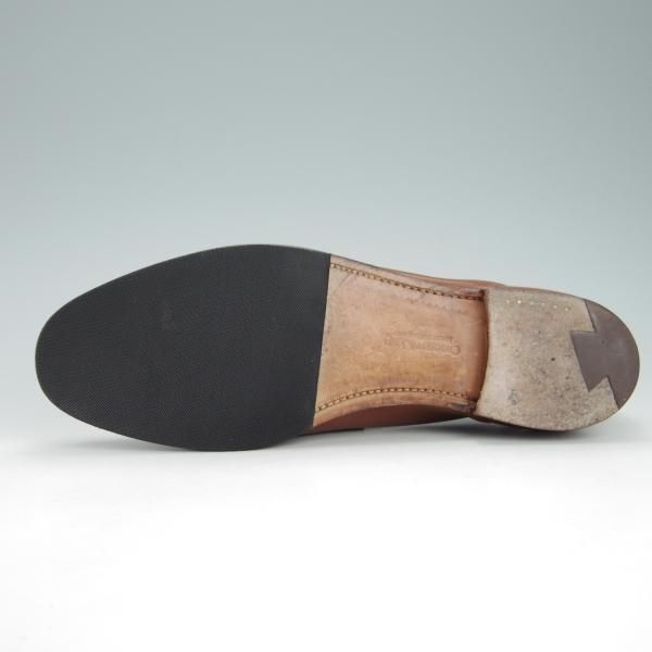 美品★クロケット&ジョーンズ 6.5E【モデル定価￥74,800-★ビームスF別注/CAMDEN】366ラスト/コインローファー/茶/Crockett&Jones★g614