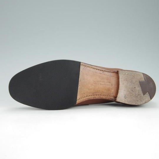 美品★クロケット&ジョーンズ 6.5E【モデル定価￥74,800-★ビームスF別注/CAMDEN】366ラスト/コインローファー/茶/Crockett&Jones★g614