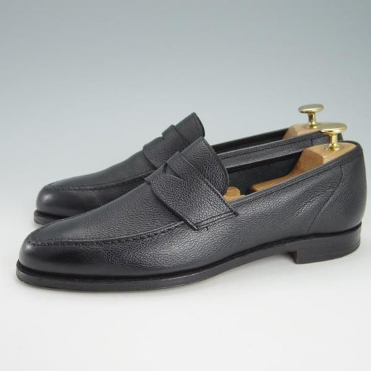 美品★クロケット&ジョーンズ 6.5E【モデル定価￥75,900-★バーニーズNY別注/SELHURST】366ラスト/ローファー/黒/Crockett&Jones★g615