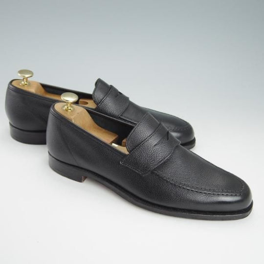 美品★クロケット&ジョーンズ 6.5E【モデル定価￥75,900-★バーニーズNY別注/SELHURST】366ラスト/ローファー/黒/Crockett&Jones★g615