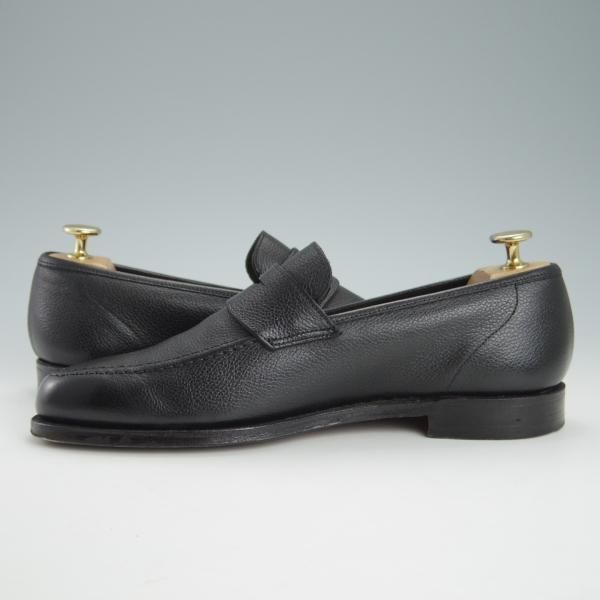美品★クロケット&ジョーンズ 6.5E【モデル定価￥75,900-★バーニーズNY別注/SELHURST】366ラスト/ローファー/黒/Crockett&Jones★g615