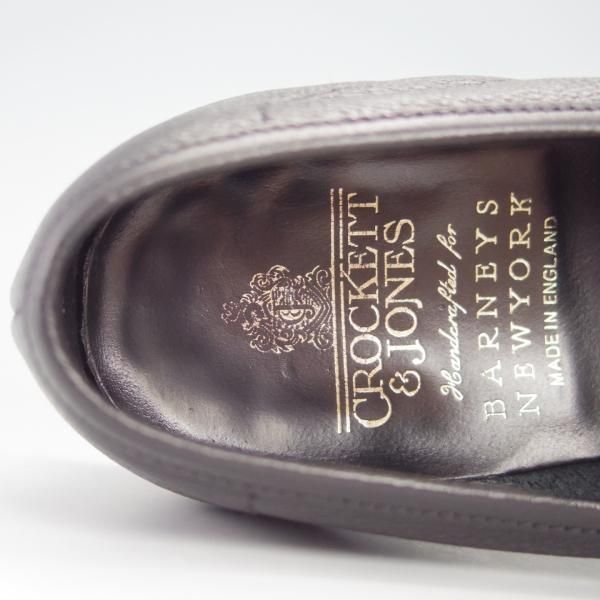 美品★クロケット&ジョーンズ 6.5E【モデル定価￥75,900-★バーニーズNY別注/SELHURST】366ラスト/ローファー/黒/Crockett&Jones★g615