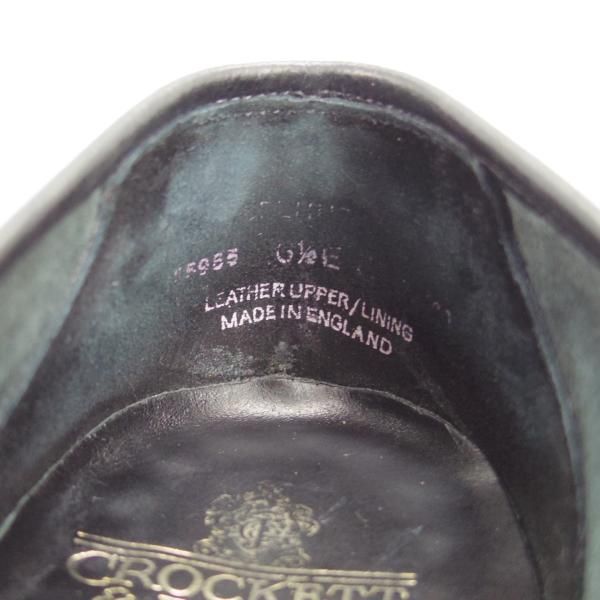 美品★クロケット&ジョーンズ 6.5E【モデル定価￥75,900-★バーニーズNY別注/SELHURST】366ラスト/ローファー/黒/Crockett&Jones★g615