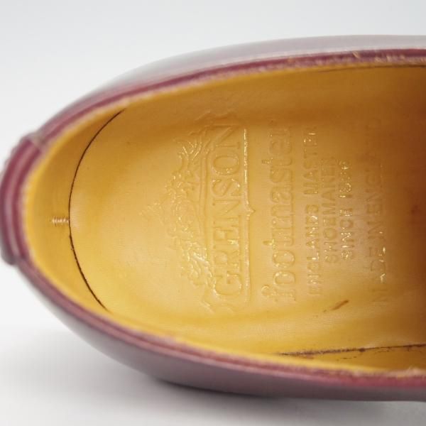 ★(英)グレンソン 5F【貴重★footmaster/フットマスター】プレーントゥ/カーフ/赤茶/メンズ/GRENSON★g620