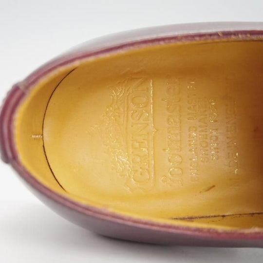★(英)グレンソン 5F【貴重★footmaster/フットマスター】プレーントゥ/カーフ/赤茶/メンズ/GRENSON★g620