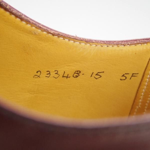 ★(英)グレンソン 5F【貴重★footmaster/フットマスター】プレーントゥ/カーフ/赤茶/メンズ/GRENSON★g620