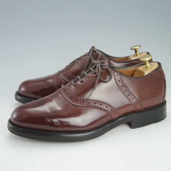 ★(米)アレンエドモンズ 6.5E【定価15万円以上★コードバン仕様/Polo】サドルシューズ/赤茶/メンズ/ALLEN EDMONDS★g621