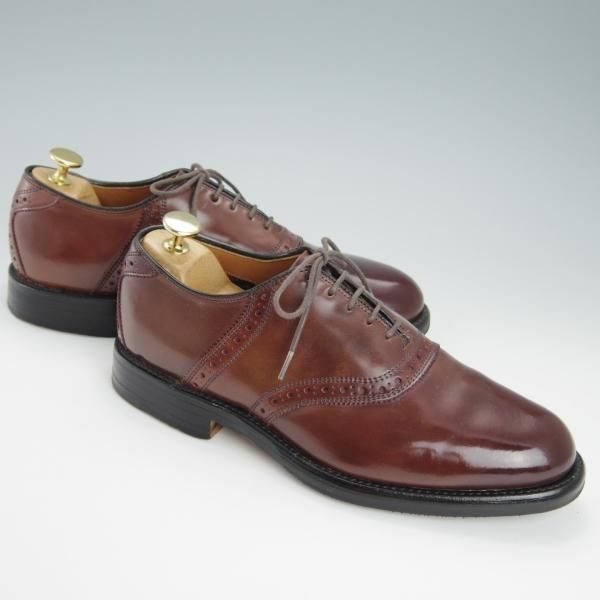 ★(米)アレンエドモンズ 6.5E【定価15万円以上★コードバン仕様/Polo】サドルシューズ/赤茶/メンズ/ALLEN EDMONDS★g621