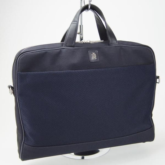 極上★ダンヒル/dunhill【★ブリーフケース/紺】メンズ/ビジネス/バッグ/鞄★N5694