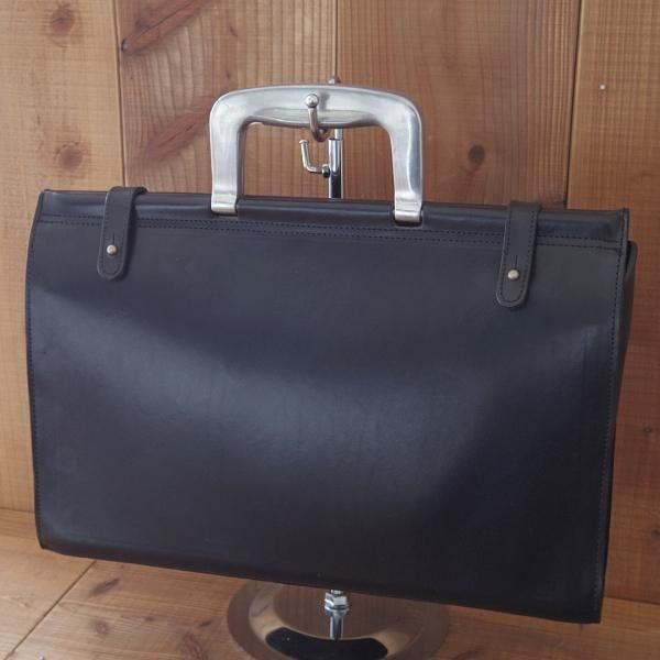 極上★(英)ビルアンバーグ/Bill Amberg【時価30万円程度★ロケットバッグ/ブリーフケース】メンズ/ビジネス/バッグ/黒/鞄★N5697