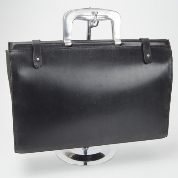 極上★(英)ビルアンバーグ/Bill Amberg【時価30万円程度★ロケットバッグ/ブリーフケース】メンズ/ビジネス/バッグ/黒/鞄★N5697
