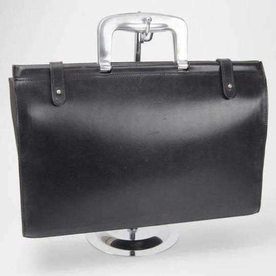 極上★(英)ビルアンバーグ/Bill Amberg【時価30万円程度★ロケットバッグ/ブリーフケース】メンズ/ビジネス/バッグ/黒/鞄★N5697