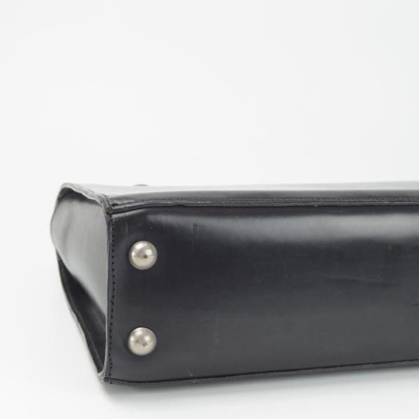 極上★(英)ビルアンバーグ/Bill Amberg【時価30万円程度★ロケットバッグ/ブリーフケース】メンズ/ビジネス/バッグ/黒/鞄★N5697