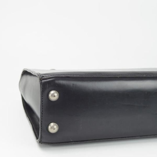 極上★(英)ビルアンバーグ/Bill Amberg【時価30万円程度★ロケットバッグ/ブリーフケース】メンズ/ビジネス/バッグ/黒/鞄★N5697