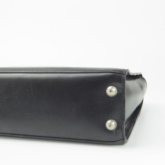 極上★(英)ビルアンバーグ/Bill Amberg【時価30万円程度★ロケットバッグ/ブリーフケース】メンズ/ビジネス/バッグ/黒/鞄★N5697