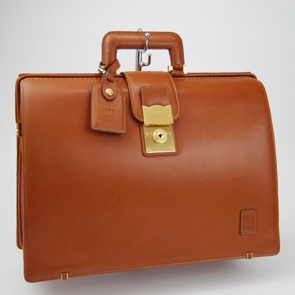 美品★(英)ダックス/DAKS【★ダレスバッグ/レザー】メンズ/ビジネス/バッグ/茶/ブリーフケース/鞄★N5699