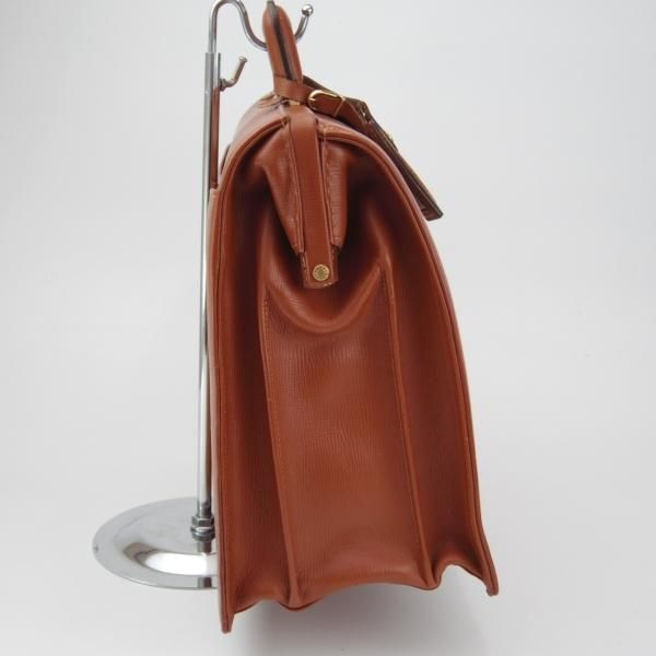 美品★(英)ダックス/DAKS【★ダレスバッグ/レザー】メンズ/ビジネス/バッグ/茶/ブリーフケース/鞄★N5699