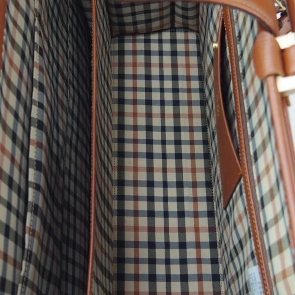 美品★(英)ダックス/DAKS【★ダレスバッグ/レザー】メンズ/ビジネス/バッグ/茶/ブリーフケース/鞄★N5699
