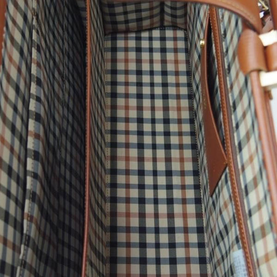 美品★(英)ダックス/DAKS【★ダレスバッグ/レザー】メンズ/ビジネス/バッグ/茶/ブリーフケース/鞄★N5699