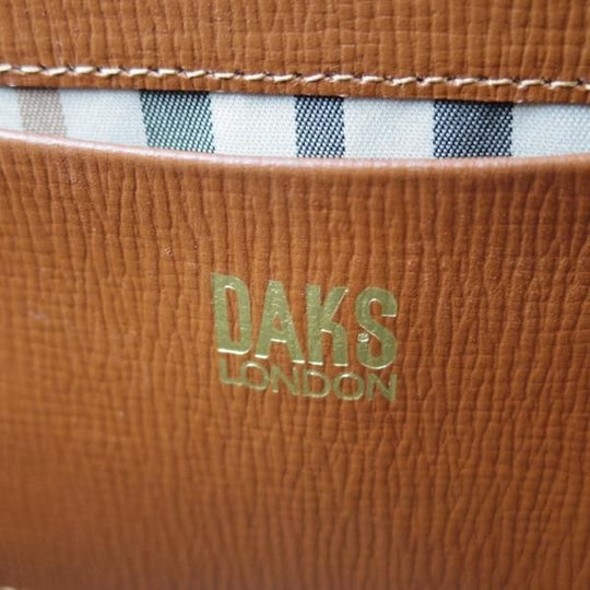 美品★(英)ダックス/DAKS【★ダレスバッグ/レザー】メンズ/ビジネス/バッグ/茶/ブリーフケース/鞄★N5699