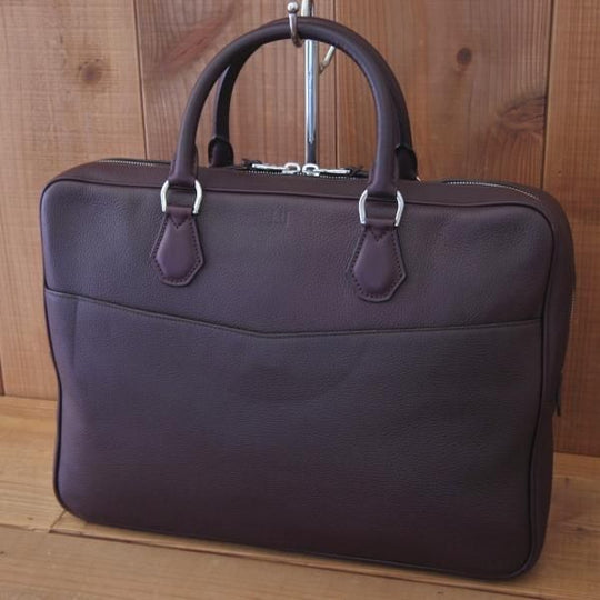 美品★ダンヒル/dunhill【定価￥243,000-★ボストン・スリム・シングル・ドキュメントケース】メンズ/ビジネス/バッグ/濃赤茶/鞄★N5706
