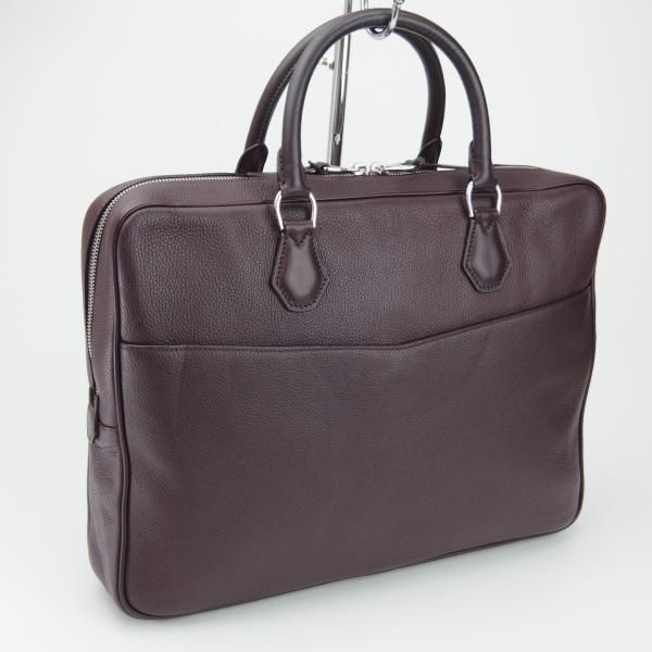 美品★ダンヒル/dunhill【定価￥243,000-★ボストン・スリム・シングル・ドキュメントケース】メンズ/ビジネス/バッグ/濃赤茶/鞄★N5706