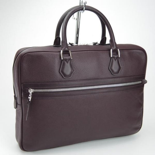 美品★ダンヒル/dunhill【定価￥243,000-★ボストン・スリム・シングル・ドキュメントケース】メンズ/ビジネス/バッグ/濃赤茶/鞄★N5706