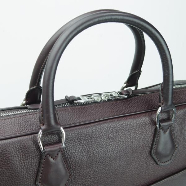 美品★ダンヒル/dunhill【定価￥243,000-★ボストン・スリム・シングル・ドキュメントケース】メンズ/ビジネス/バッグ/濃赤茶/鞄★N5706