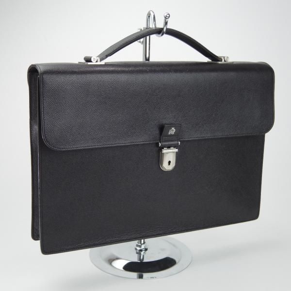 極上★ダンヒル/dunhill【定価15万円程度★ボードン/Bourdon Single Document Case】ブリーフケース/メンズ/ビジネス/バッグ/黒★N5707