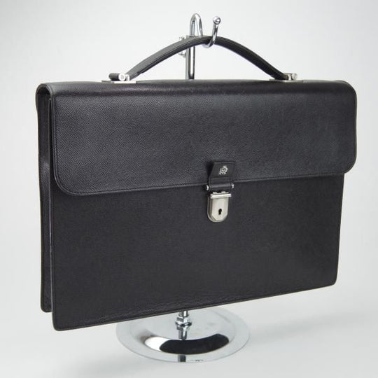 極上★ダンヒル/dunhill【定価15万円程度★ボードン/Bourdon Single Document Case】ブリーフケース/メンズ/ビジネス/バッグ/黒★N5707