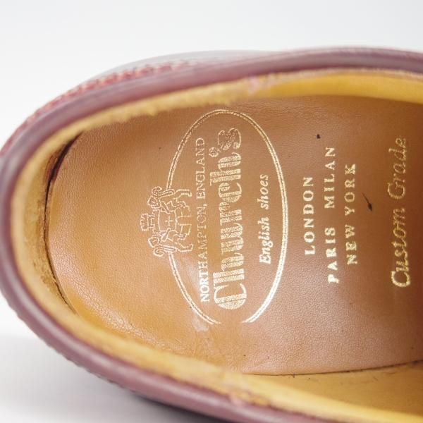 ★チャーチ 60G/UK6【定価￥154,440-★コードバン仕様/グラフトン/173ラスト】GRAFTON/フルブローグ/赤茶/メンズ/Church's★g628