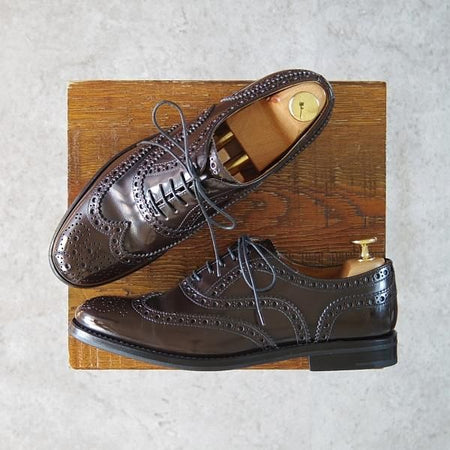 極美品★チャーチ(レディース) SIZE 37【定価￥114,400-★バーウッド/BURWOOD WG】ライトエボニー/フルブローグ/濃茶/Church's★g629