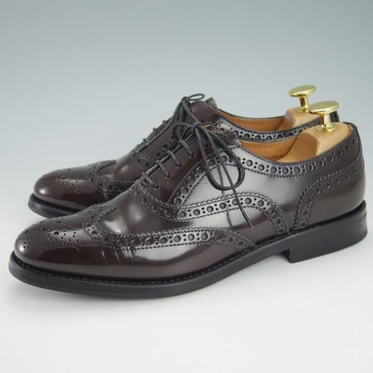 極美品★チャーチ(レディース) SIZE 37【定価￥114,400-★バーウッド/BURWOOD WG】ライトエボニー/フルブローグ/濃茶/Church's★g629