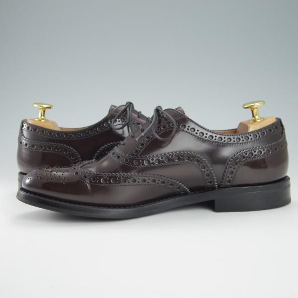 極美品★チャーチ(レディース) SIZE 37【定価￥114,400-★バーウッド/BURWOOD WG】ライトエボニー/フルブローグ/濃茶/Church's★g629