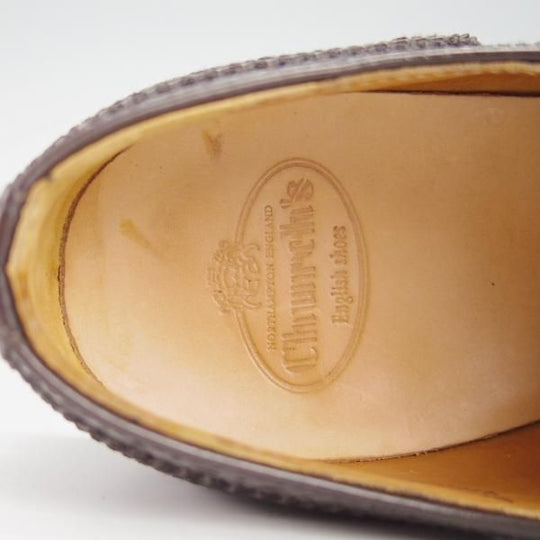 極美品★チャーチ(レディース) SIZE 37【定価￥114,400-★バーウッド/BURWOOD WG】ライトエボニー/フルブローグ/濃茶/Church's★g629