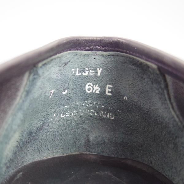 極上★クロケット&ジョーンズ 6.5E【★SELSEY/366ラスト】コインローファー/スエード/紺/メンズ/Crockett&Jones★g631