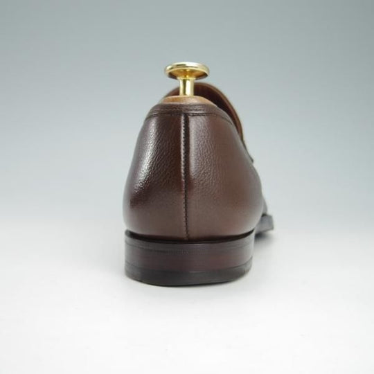 美品★クロケット&ジョーンズ 6.5E【定価￥83,600-★バーニーズNY別注/SELHURST】366ラスト/ローファー/濃茶/Crockett&Jones★g632