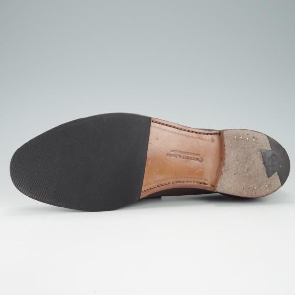 美品★クロケット&ジョーンズ 6.5E【定価￥83,600-★バーニーズNY別注/SELHURST】366ラスト/ローファー/濃茶/Crockett&Jones★g632