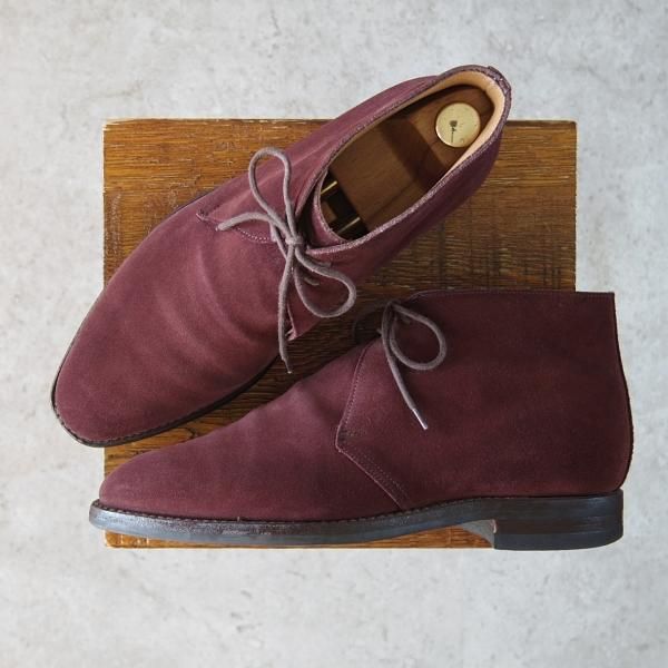 極美品　クロケット＆ジョーンズ スエード　チャッカ　EVESHAM 6.5 黒 極上☆クロケット&ジョーンズ 6.5E【☆バーニーズNY別注/ダイナイト