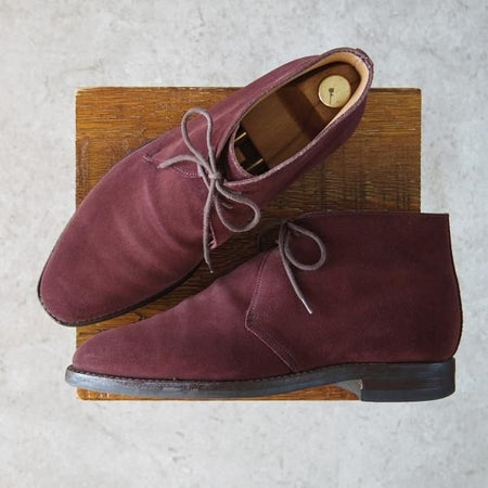 極上★クロケット&ジョーンズ 7E【ダイナイトソール仕様★バーニーズNY別注/EVESHAM】318ラスト/チャッカブーツ/Crockett&Jones★g633