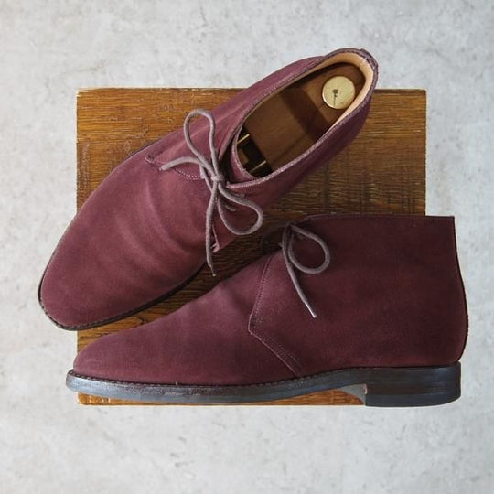 極上★クロケット&ジョーンズ 7E【ダイナイトソール仕様★バーニーズNY別注/EVESHAM】318ラスト/チャッカブーツ/Crockett&Jones★g633