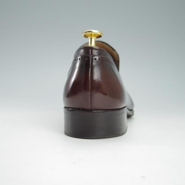 極上★(伊)アルティオリ SIZE 6.5【定価15万円以上★パティーヌ/センターエラスティック】濃茶系/スリッポン/カーフ/ARTIOLI★g635