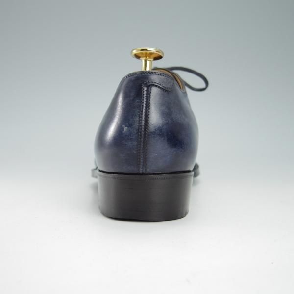 極美品★(福岡)Corno blu/コルノブルゥ UK6.5程度【オーダー価格27.5万円〜★ビスポーク/専用シューツリー付】(イルチア社)ヌメ革★g638