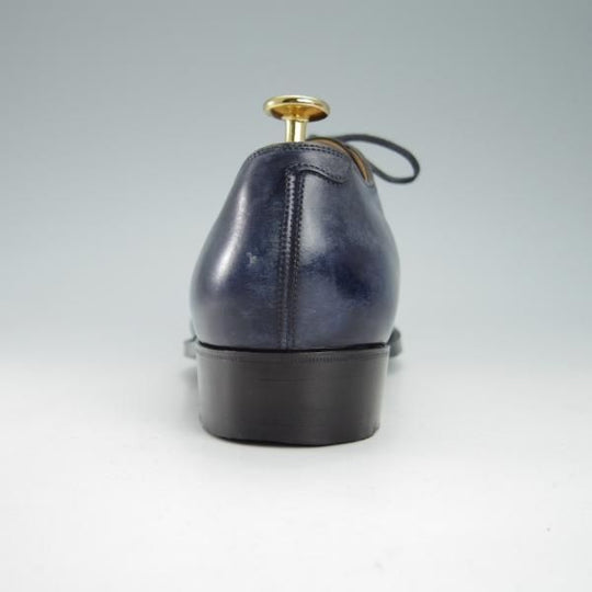 極美品★(福岡)Corno blu/コルノブルゥ UK6.5程度【オーダー価格27.5万円〜★ビスポーク/専用シューツリー付】(イルチア社)ヌメ革★g638