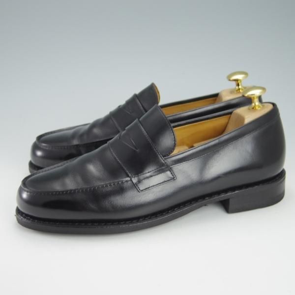 極美品★パラブーツ SIZE 5【定価￥77,000-★アドニス/ADONIS】ギャラクシーソール/コインローファー/カーフ/NOIR/黒/Paraboot★g639