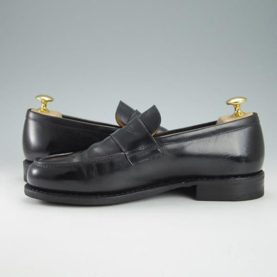 極美品★パラブーツ SIZE 5【定価￥77,000-★アドニス/ADONIS】ギャラクシーソール/コインローファー/カーフ/NOIR/黒/Paraboot★g639